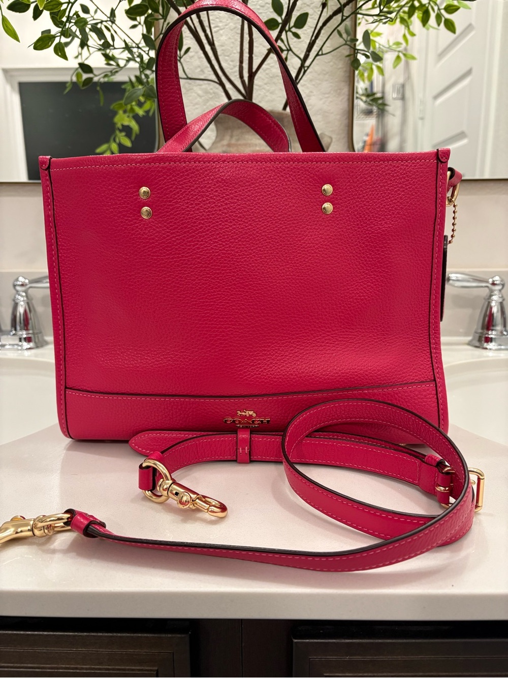 Coach Pebbled Leather Tote